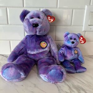 Ty Official Beanie Baby Club Buddy and Beanie Baby Bears